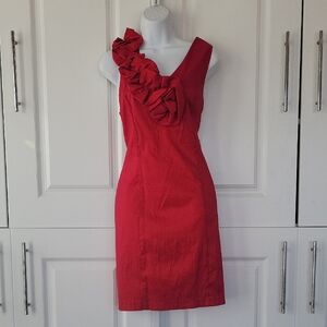 NWT Periwinkle Elegant Burgundy/Red Ruffle Dress